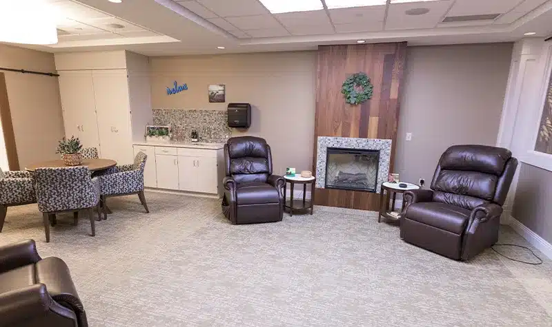 Supportive Living Home With Two Leather Recliners